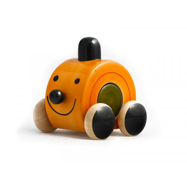 Wooden Push Toy - Moee (Yellow & Green)