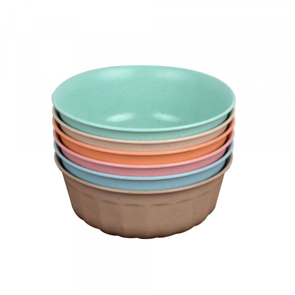 Microwave-safe Multipurpose bowl - Rice Husk/Bamboo fibre made (Pack of 3 for each colour)