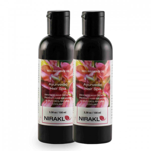 Ayurvedic Hair Spa Value Pack | Nirakle NeeliBringadi Hair Oil (Pack of 2) (100 ml x 2)