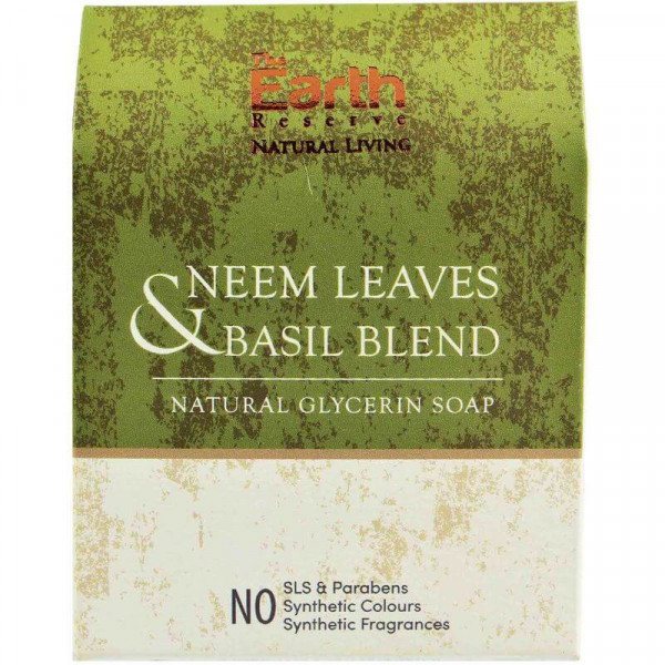 Neem Leaves & Basil Blend Natural Glycerin Soap (100 gms)
