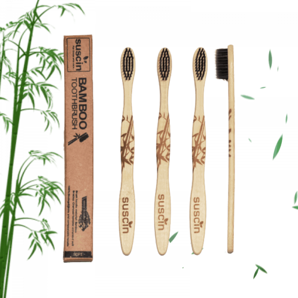Premium Bamboo NOVA Toothbrush – Set of 4