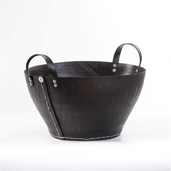 De'Dzines Unbreakable Flower Pot Rubber Planters of Height 9 inches with Handle Indoor / Outdoor
