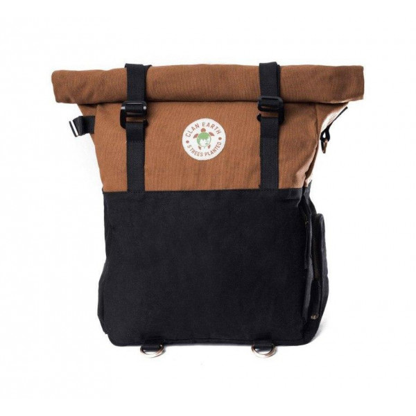 Pangolin Backpack - Walnut Brown & Charcoal Black