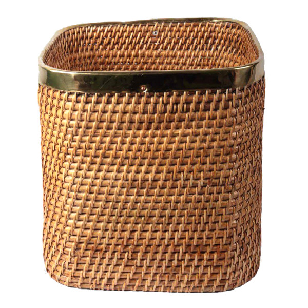 Eco-friendly Cane Planter cum Multipurpose Bin (Square 16")