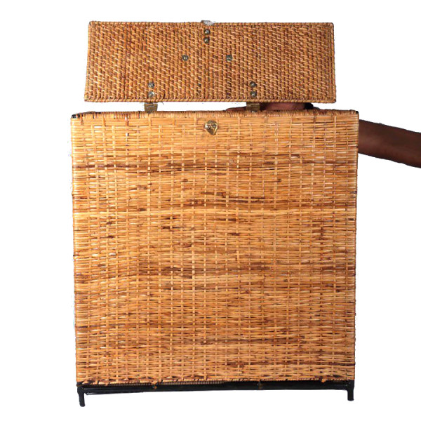 Traditional Cane Laundry cum Storage Basket (Rectangle, Height: 24")
