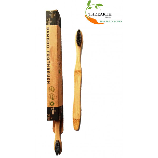 The Earth Trading Bamboo Charcoal ToothBrush S Curve