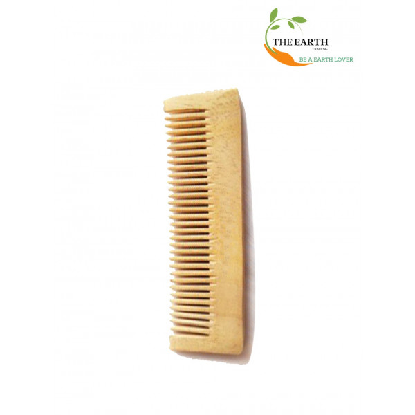 The Earth Trading Pure Kacchi Neem Wood Pocket Size Comb