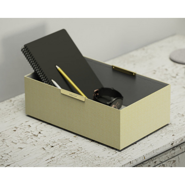 The Box Organiser ( Rectangle) - Yellow Stripe