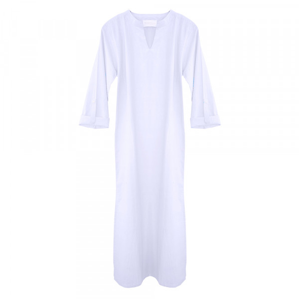 Wisdom Long Tunic Cotton Kurta - Off white