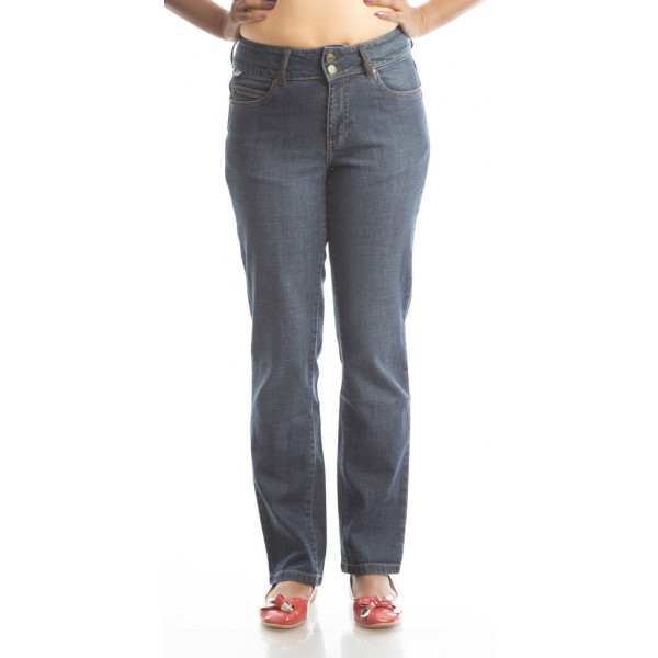 Ladies Jeans - Below Waist Slim Fit, Tapered Leg - Sand Blast (Waist 34)