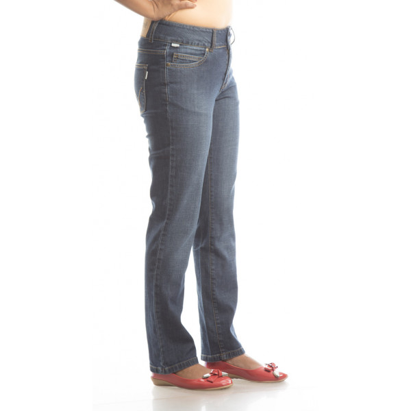 Ladies Jeans - Below Waist Slim Fit, Tapered Leg - Sand Blast (Waist 30)