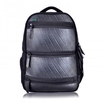 Recycled tire backpack top