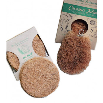 Coconut Fiber- Coir Scrub & Vegetable Cleaner