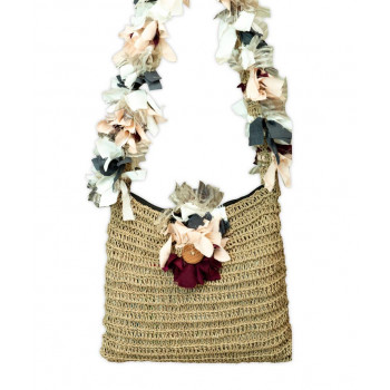 Jute bag with katran only on handle and loop