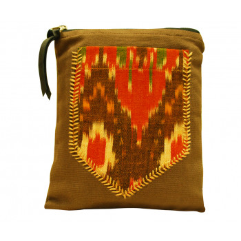 Upcycled Ikat Back Pocket