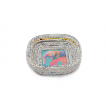 Corporate Rolled Bowl Square - 8 Cms. (Natural)