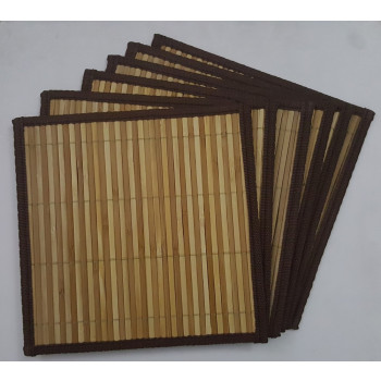 Bamboo Hot Dish Mats/ Table Costers ( 20 X 20 CMS)
