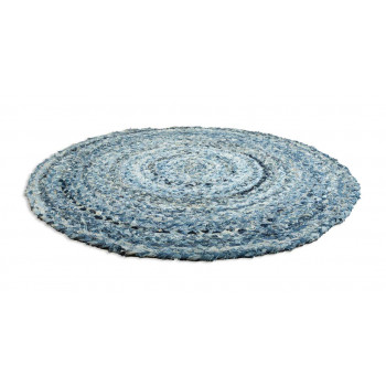 Upcycled Denim Round Rug - Round