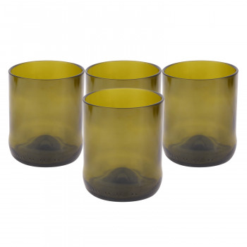 Upcycled whiskey glass - wine (set of 4)