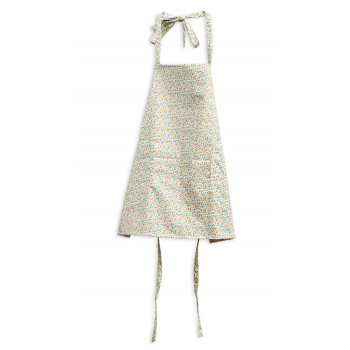 Kids Apron - Blue/Brown print all over