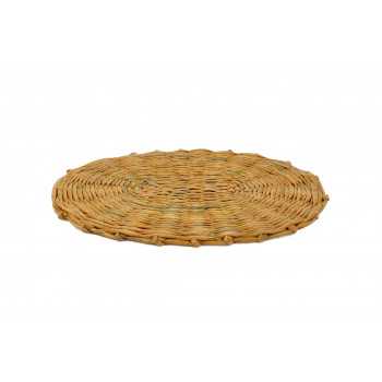 Handmade Oval Coaster  - Large (Yellow)