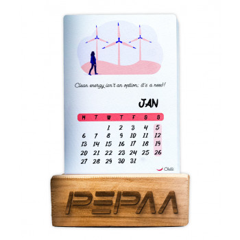 Plantable Seed Paper Wooden Calendar - A6 size