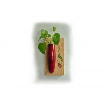 Wall Hanging Plant Holder Red