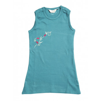 Sleeveless Frock with  Embroidery (18-24 Months)