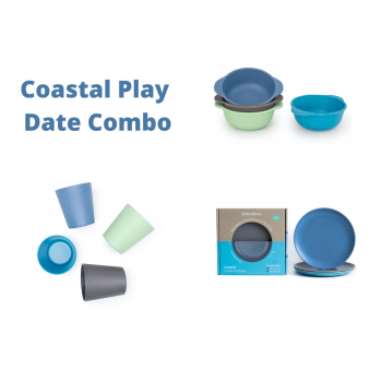 Bamboo Dinnerware Coastal Combo (Eco-Friendly & Non-toxic)