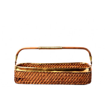 Traditional Cane Fruit cum Bread Basket ( Rectangle 14" x 5")