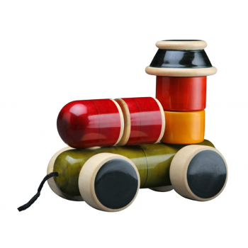Natural Wooden Toy - Engine