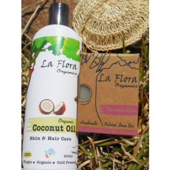 Coconut Based Skin Care Combo Set - "Flora Kera"