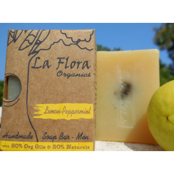 Lemon Peppermint Refreshing Handmade Soap Bar