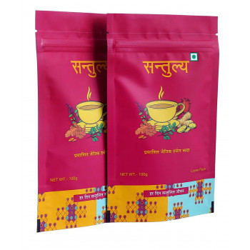 SANTULYA CERTIFIED ORGANIC HERBAL INFUSION LOOSE PACK 100GRAM PACK OF 2
