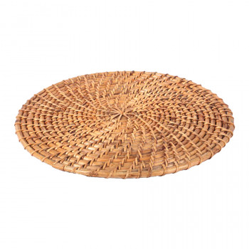 Natural Cane Coaster (Round 12")