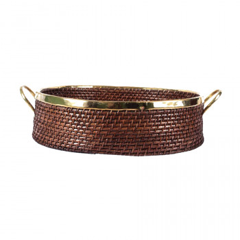 Natural Cane Basket (Oval 21"x 13")