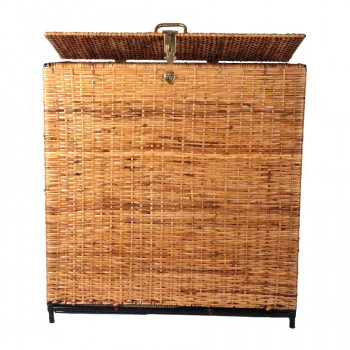 Eco-friendly Cane Laundry cum Storage Basket (Rectangle, Height: 21")