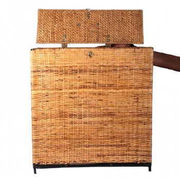 Traditional Cane Laundry cum Storage Basket (Rectangle, Height: 24")