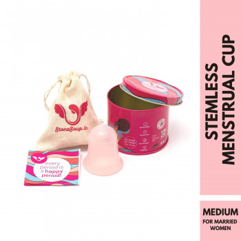 Stonesoup Wings Fuschia Menstrual Cup is a Regular Cup of medium softness