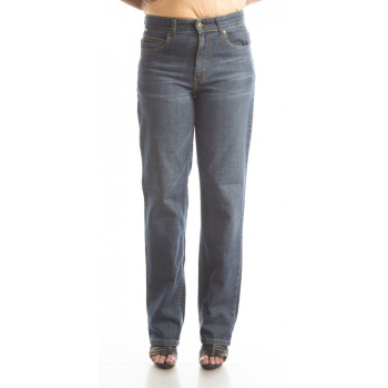 Ladies jeans - Waist Relaxed fit, straight leg - Wiskers Wash (Waist 28)-M
