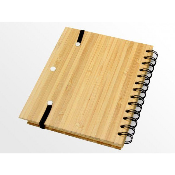 Logo EverGreen Bamboo Notebooks with Recycled Paper (80 Sheets)