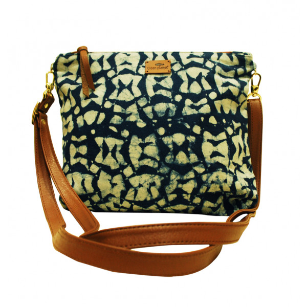 Buy RIJAC Indigo Haven Blue Leather Woven Tote Bag at Best Price @ Tata CLiQ