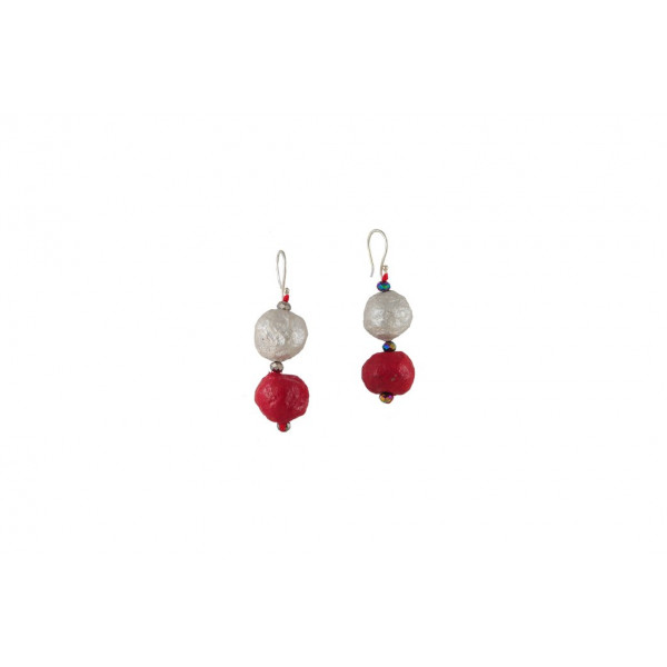Sustainable top pearl earrings