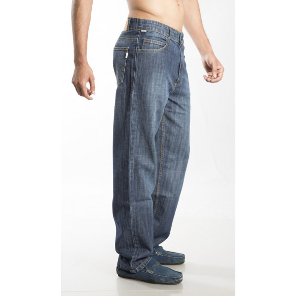 Men s Jeans Relaxed Fit Straight Leg Sand Blast Waist 40 Ecohoy