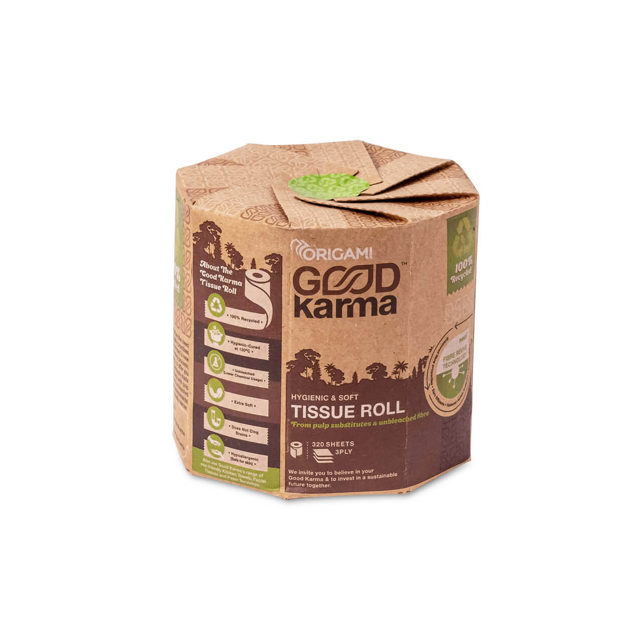 Origami Good Karma Toilet Roll - Single piece