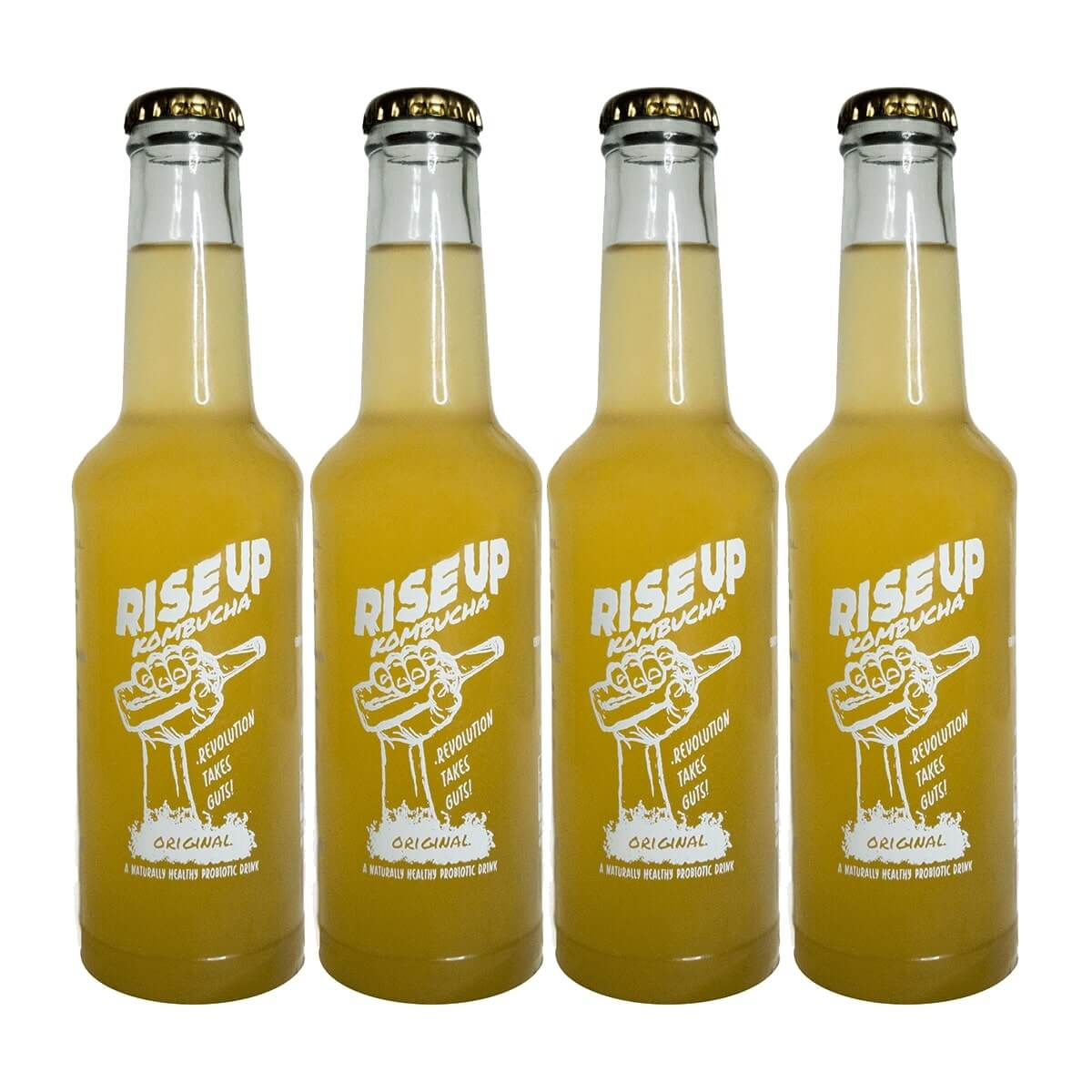 Rise Up Kombucha | Original | Pack of 4 - (Each 275 ml)