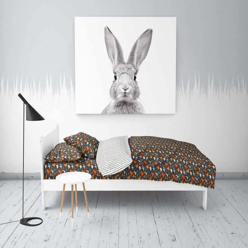 Jurassic Park 100% Cotton Antimicrobial Kids  Brown Bedsheet Set