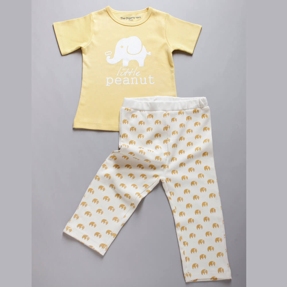 ELEPHANT SET - yellow and white