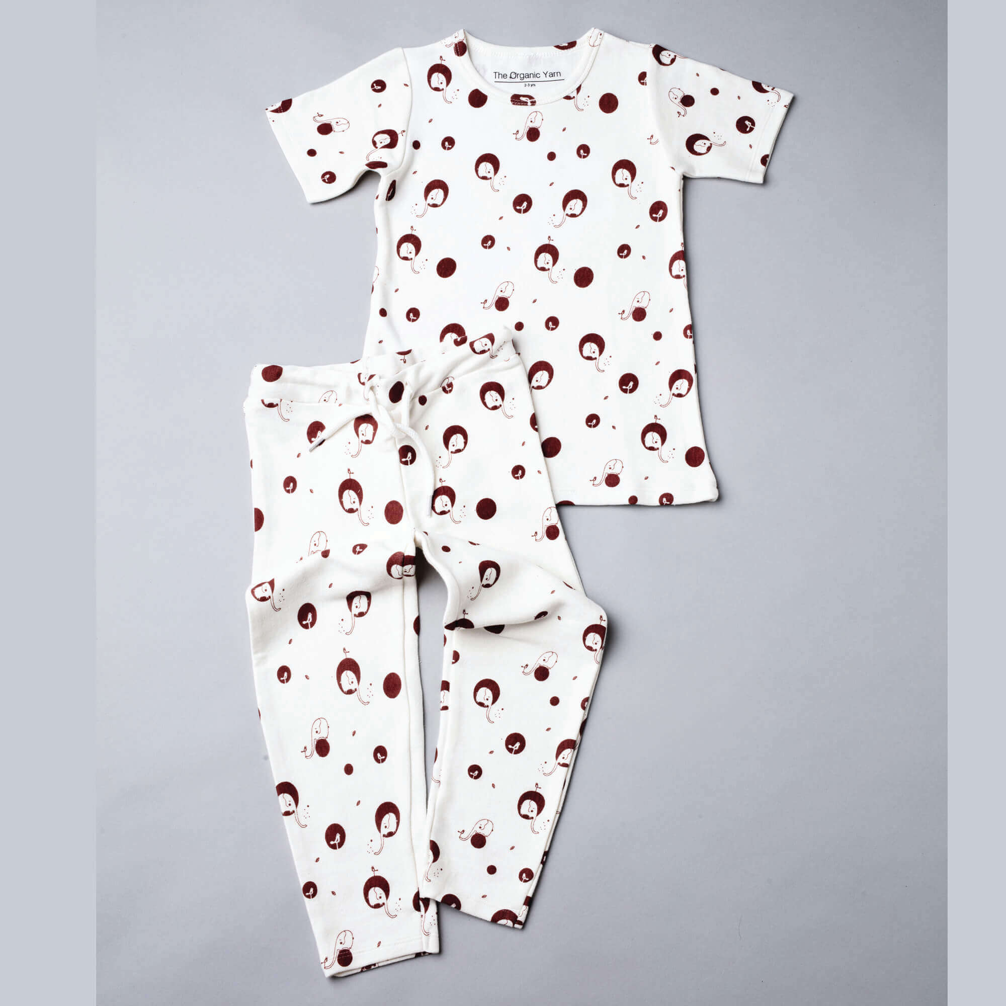 ELE POLKA SET - T-SHIRT AND PYJAMA SET