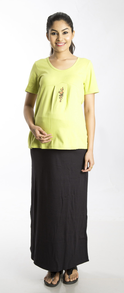 Ankle Length Maternity Skirt